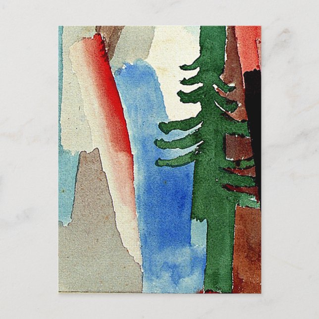 Carte Postale Klee - The Fir (Devant)