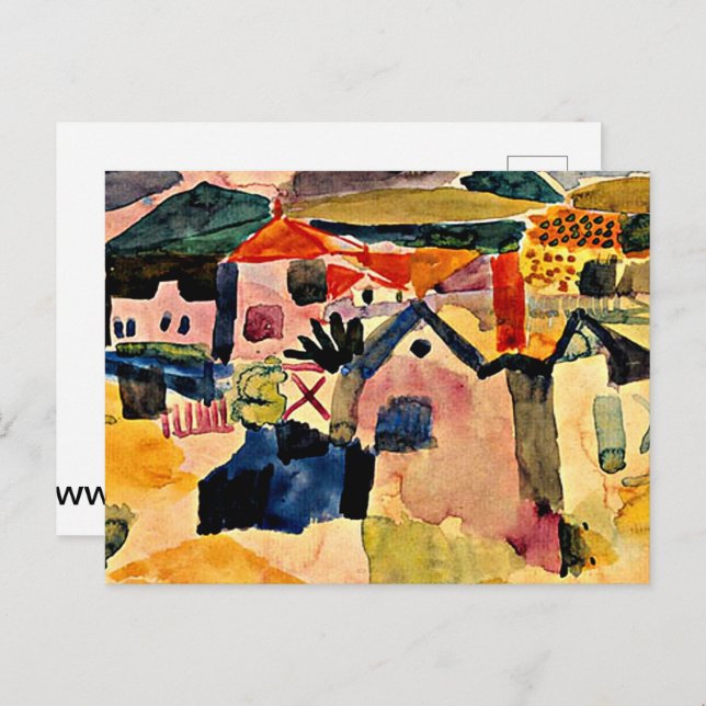 Carte Postale Klee - Vue sur Saint Germain (Devant / Derrière)