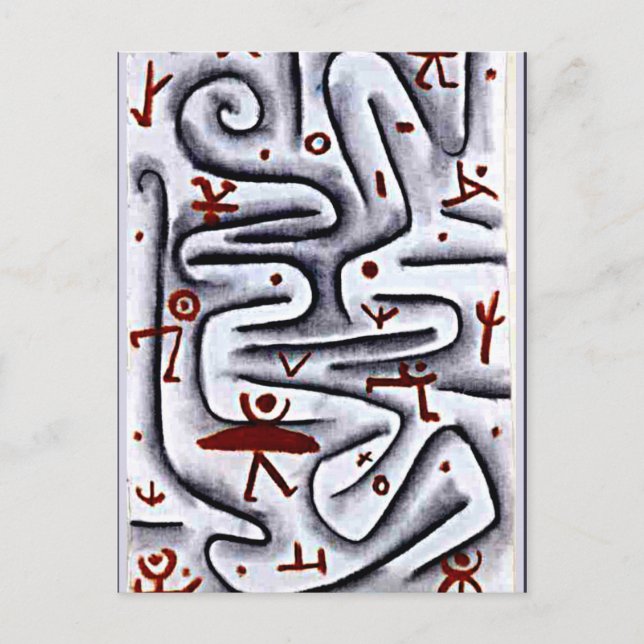 Carte Postale Klee - Zone des grands esprits (Devant)