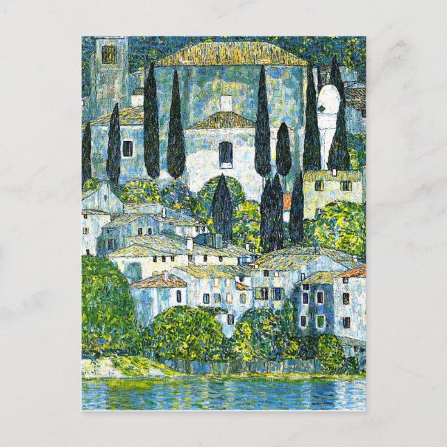Carte Postale Klimt - Église à Cassone (Devant)