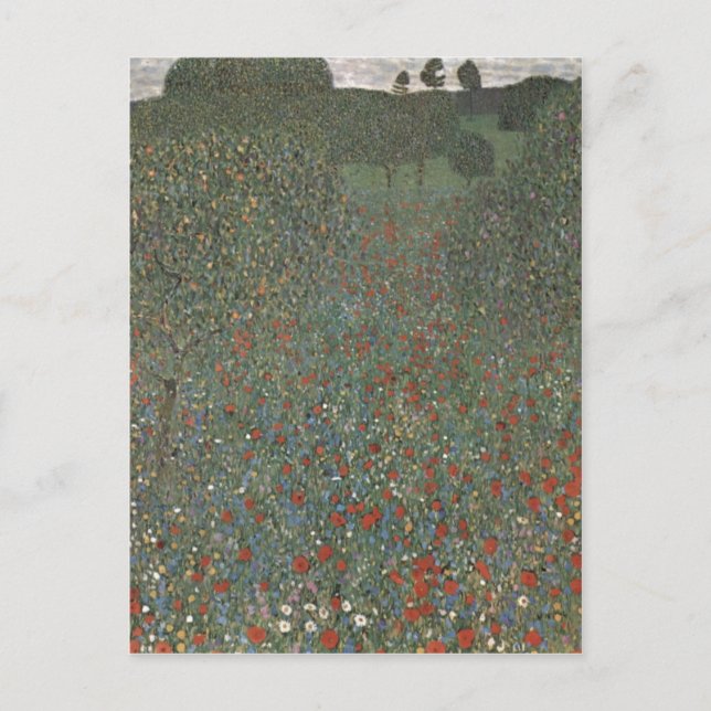 Carte Postale Klimt, Gustav Mohnfeld 1907 Technique ?l auf Leinw (Devant)