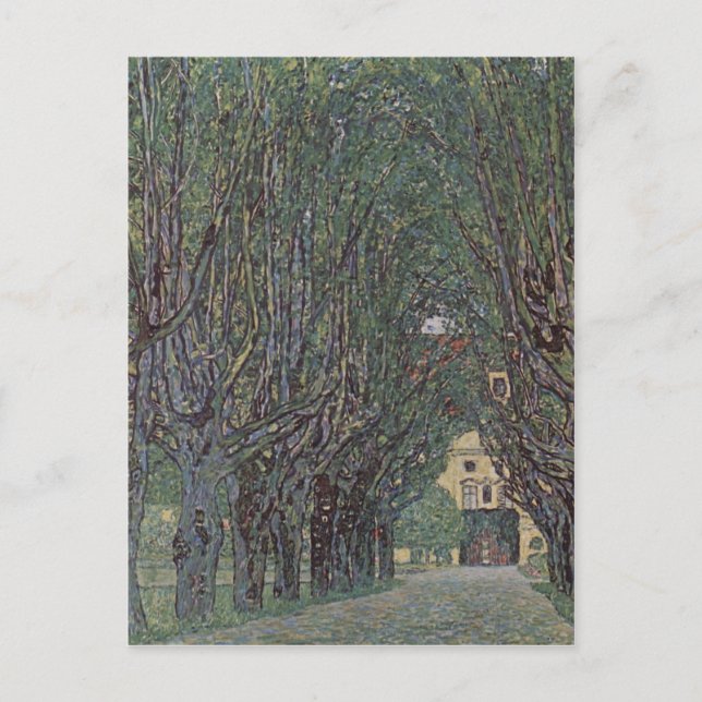 Carte Postale Klimt, Gustav Weg im Park von Schlo ? Kammer 1912  (Devant)