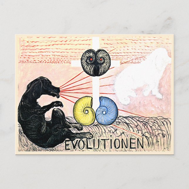 Carte Postale Klint - Évolution n° 5, Groupe VI, art abstrait (Devant)