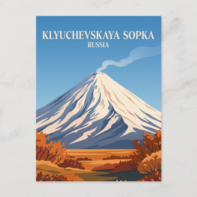 Carte Postale Klyoutchevskoï Sopka Russie (Devant)