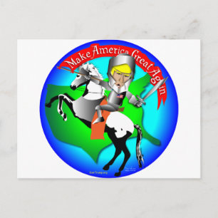 Carte Postale Knight Donald Trump