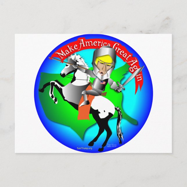 Carte Postale Knight Donald Trump (Devant)