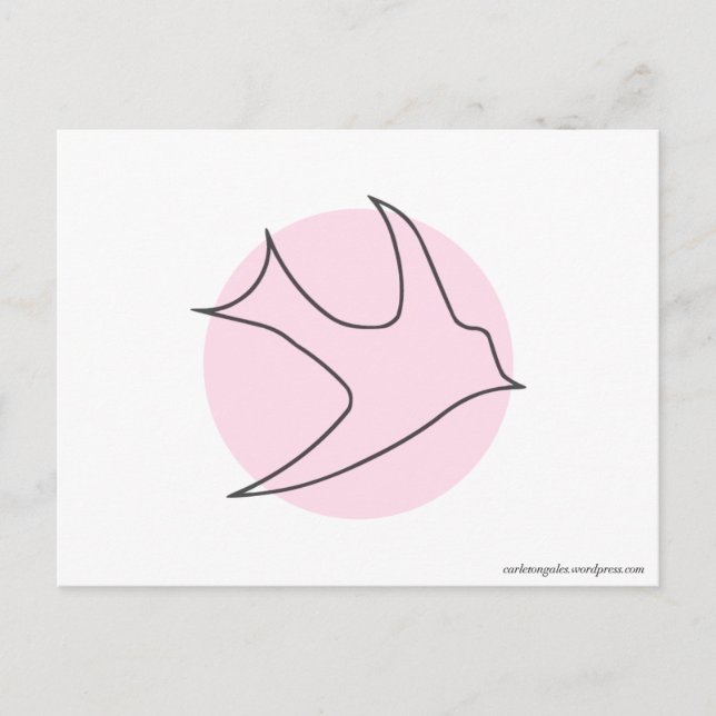 Carte postale Knightingales (rose) (Devant)