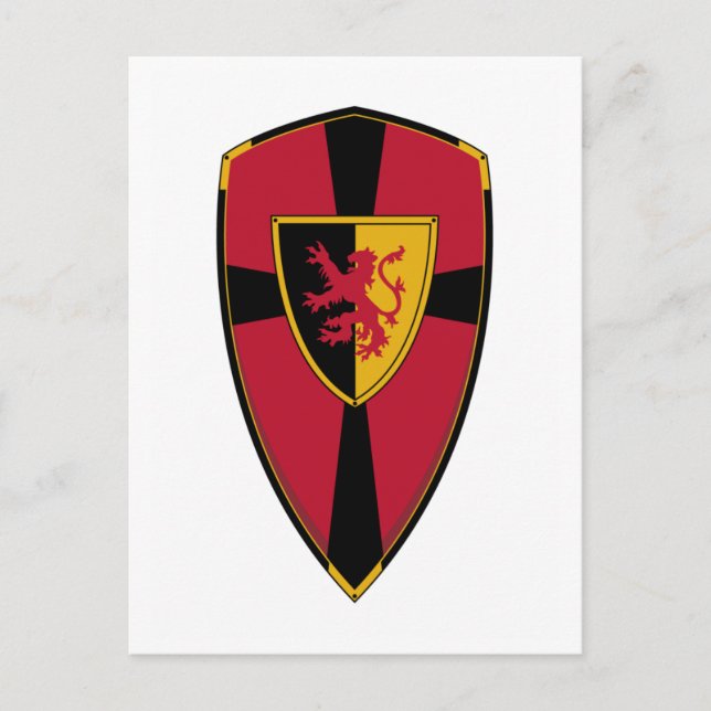 Carte postale Knights Shield (Devant)