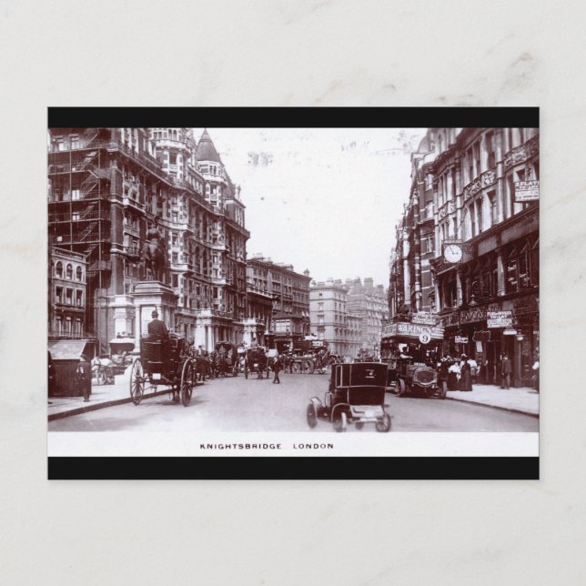 Carte Postale Knightsbridge, Londres 1910 Vintage (Devant)