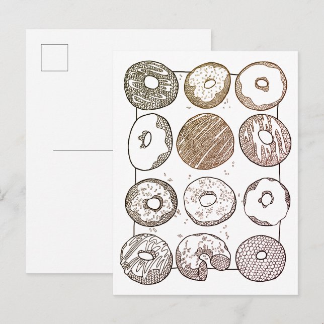 Carte postale KNIT DOZEN DONUTS (Devant / Derrière)