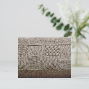 Carte Postale Knit en patchwork en panier par Shirley Taylor