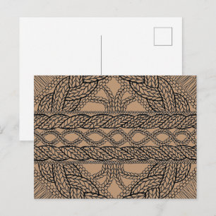 Carte postale KNIT TAN