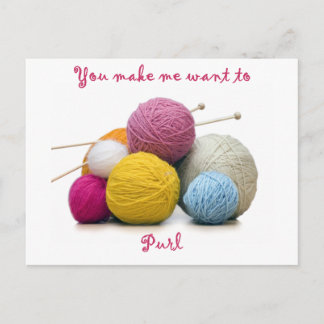 Carte Postale knitting humor