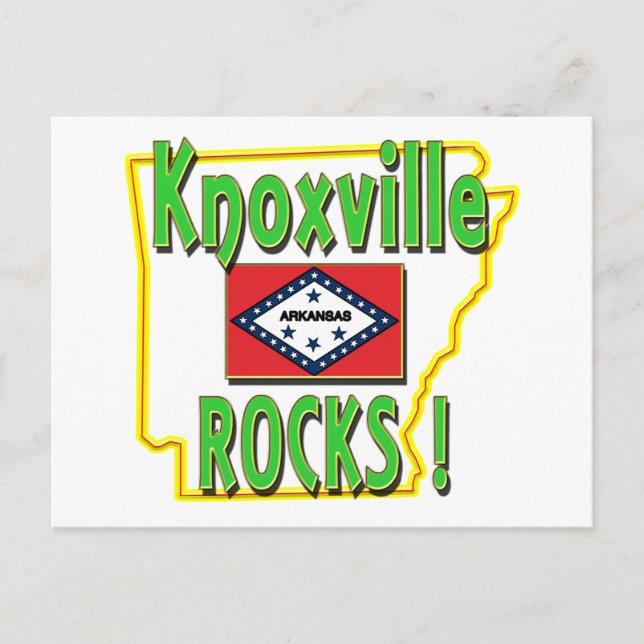 Carte Postale Knoxville Rocks ! (vert) (Devant)