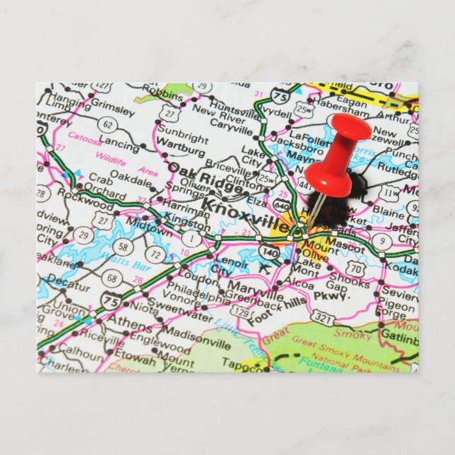 Carte Postale Knoxville, Tennessee (Devant)