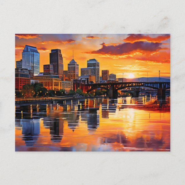 Carte Postale Knoxville, Tennessee Golden Hour (Devant)