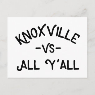 Carte Postale Knoxville VS All Yall, Tennessee