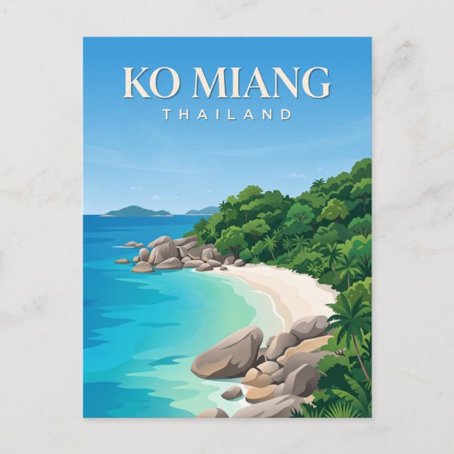 Carte Postale Ko Miang Thaïlande (Devant)