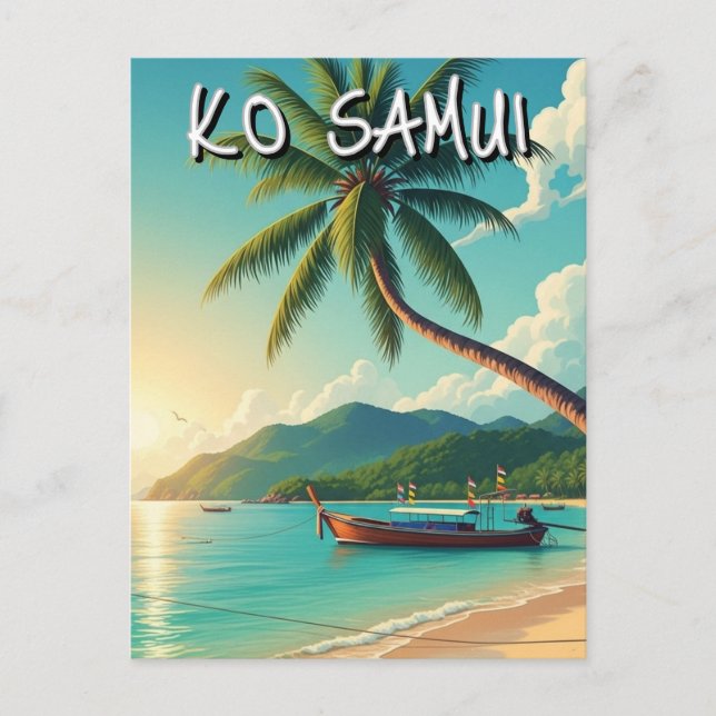 Carte Postale Ko Samui Thaïlande (Devant)