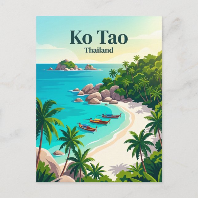 Carte Postale Ko Tao Thaïlande (Devant)