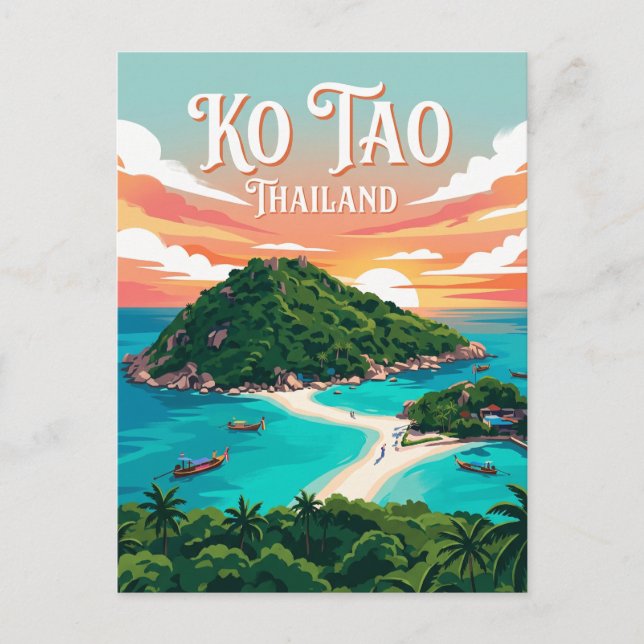 Carte Postale Ko Tao Thaïlande (Devant)