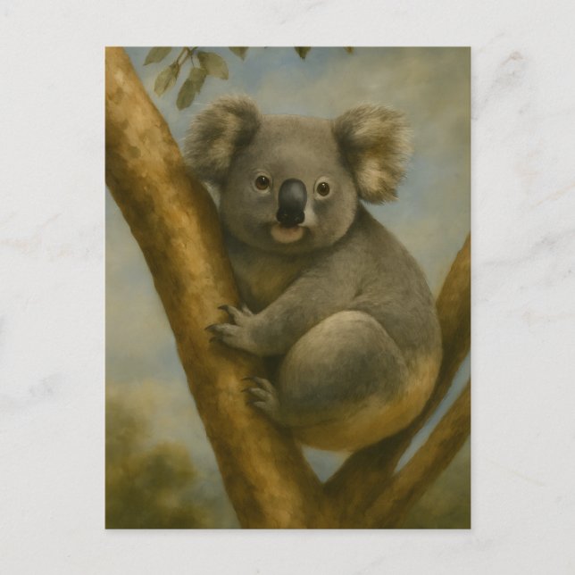 Carte Postale Koala à la lumière calme (Devant)