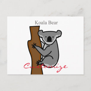Carte Postale Koala Bear Escalade Tree Thunder_Cove