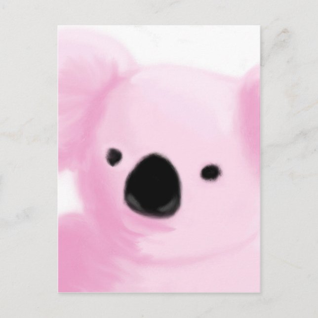 Carte Postale Koala rose (Devant)