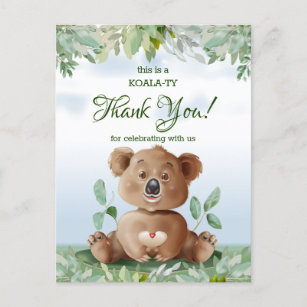 Carte Postale Koala Safari Merci