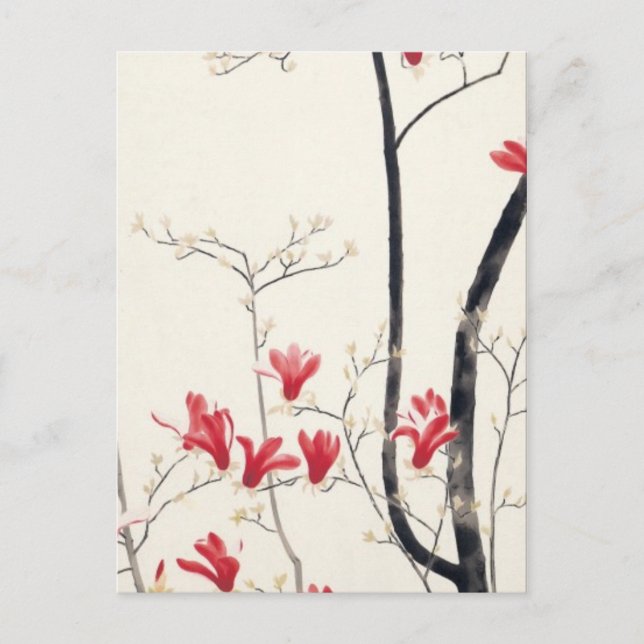 Carte Postale Kobayashi Kokei - Arbre Magnolia (Devant)