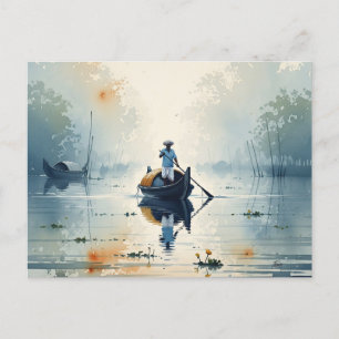 Carte Postale Kochi Kerala Inde Misty Morning