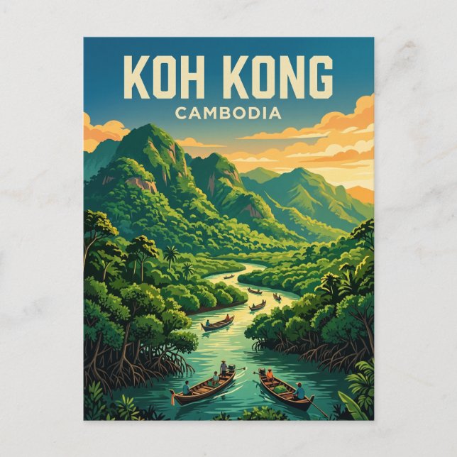 Carte Postale Koh Kong Cambodge (Devant)