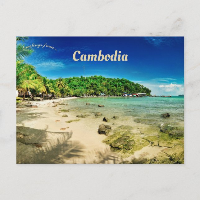 Carte Postale Koh Rong Sanloem Preah Sihanouk Cambodge (Devant)