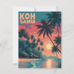 Carte Postale Koh Samui vintage