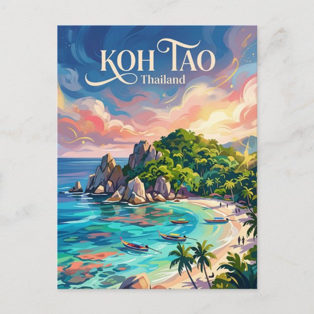 Carte Postale Koh Tao Thaïlande (Devant)