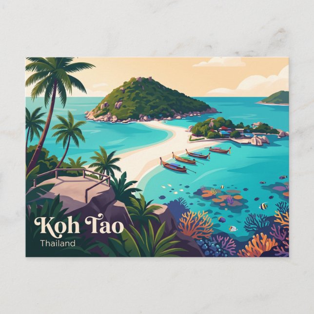 Carte Postale Koh Tao Thaïlande (Devant)