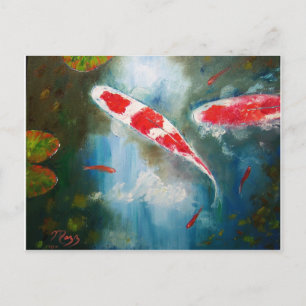 Carte Postale Kohaku Koi