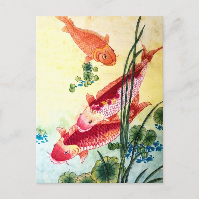 Carte Postale Koi Fish (Devant)