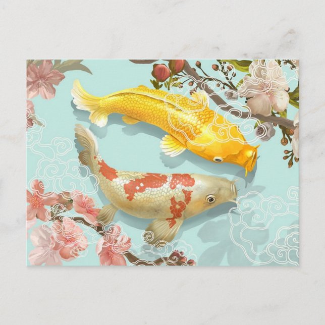 Carte Postale Koi Fish (Devant)