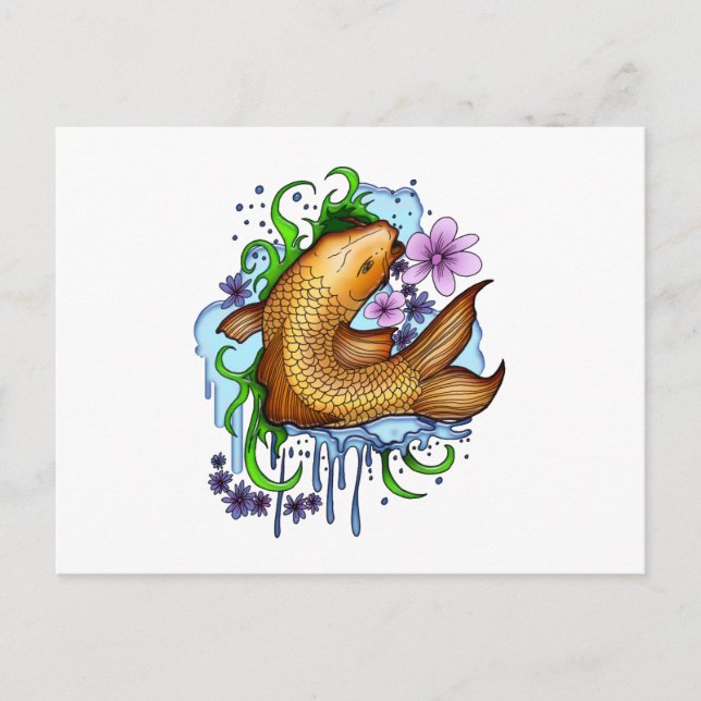 Carte Postale Koi Fish (Devant)