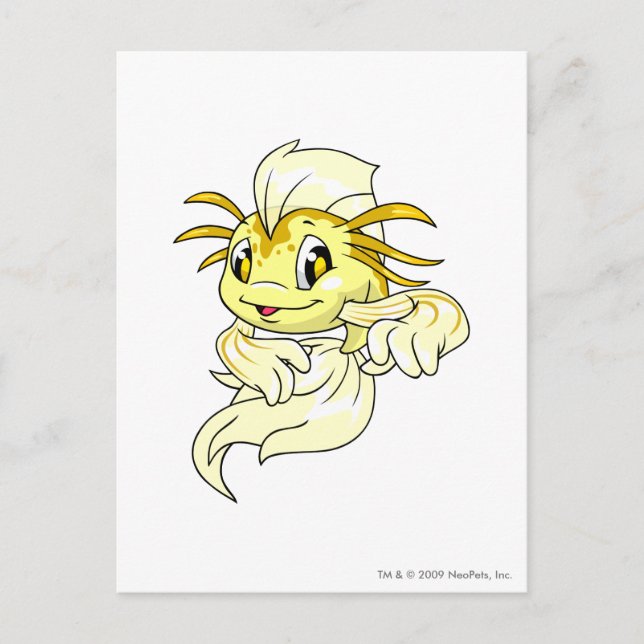 Carte Postale Koi jaune (Devant)