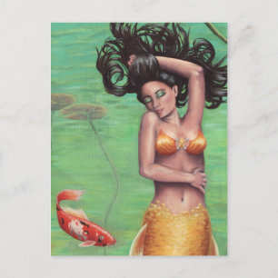 Carte Postale Koi Mermaid