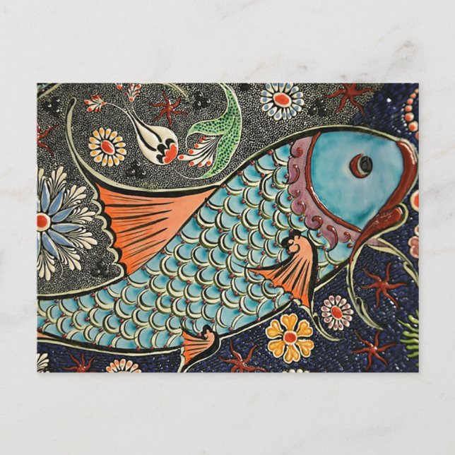 Carte postale Koi Mosaic (Devant)