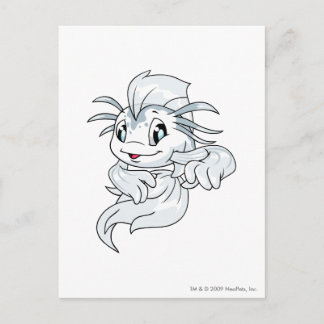 Carte Postale Koi White