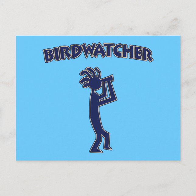 Carte Postale Kokopelli Birdwatcher (Devant)