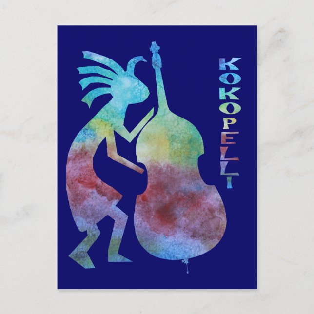 Carte Postale Kokopelli Joue basse (Devant)