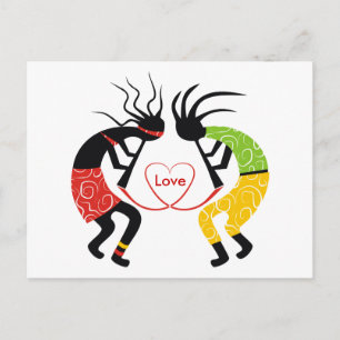 Carte postale Kokopelli Love