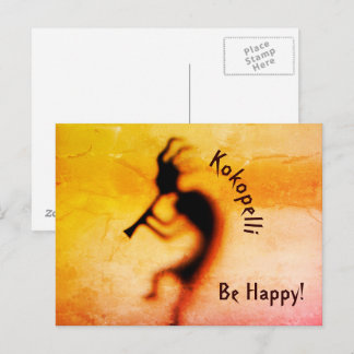 Carte Postale Kokopelli Soyez Heureux Inspiration