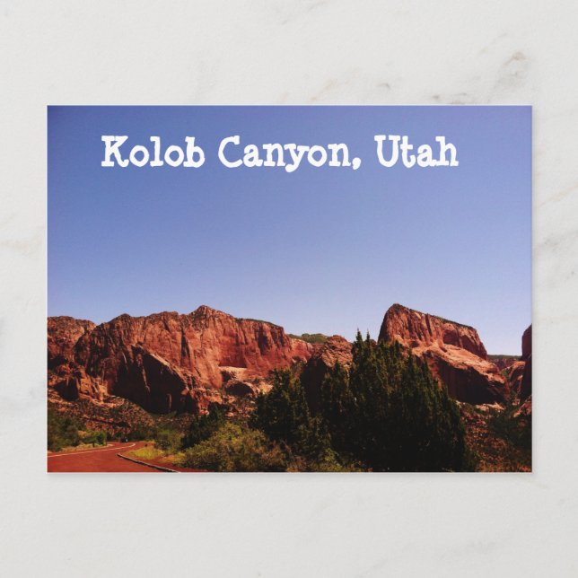 Carte Postale Kolob Canyon, Utah Postcard - Beau Paysage (Devant)