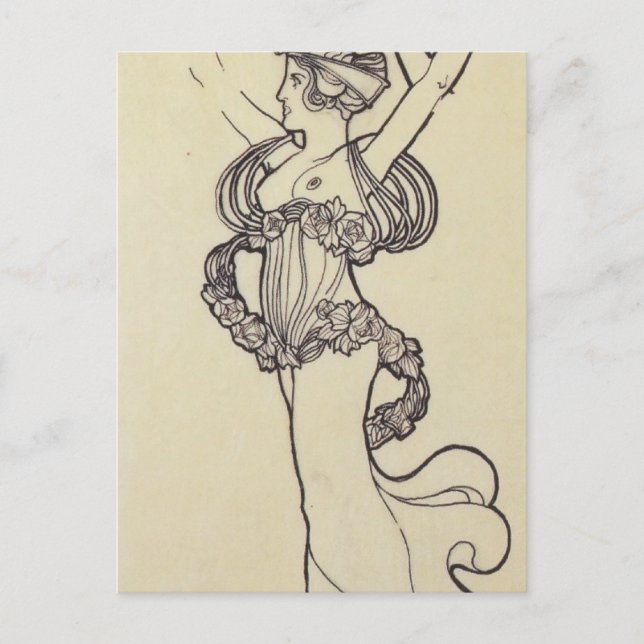 Carte Postale Koloman Moser- Conception pour façade décorative (Devant)